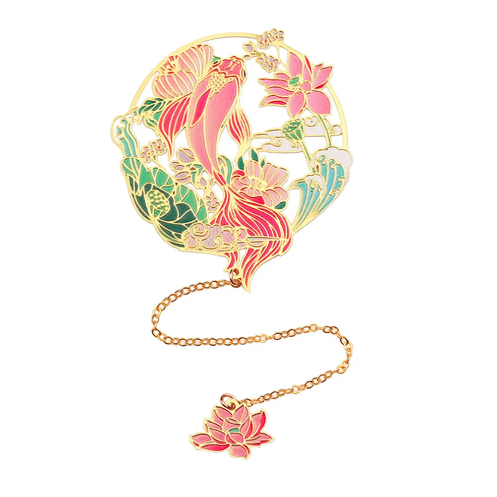 Винтажная латунная подвеска-закладка в национальном стиле, маркер для чтения страниц, декоративные аксессуары для книг, закладка для чтения, художественные закладки