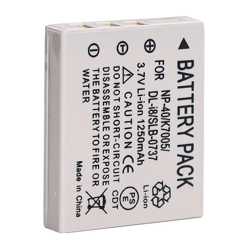 For Fujifilm cameras K7005 SLB-0737 0837 D-LI8 CGA-S004 Camera Batteries 3.7V 1250MAH FNP-40