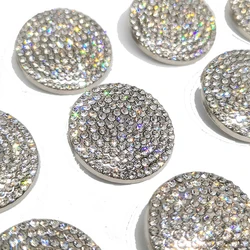 26MM Luxury Rhinestone Metal Round Big Buttons Of Clothing High Quality Fashion Decor Sewing Button For Women Coat Needlework