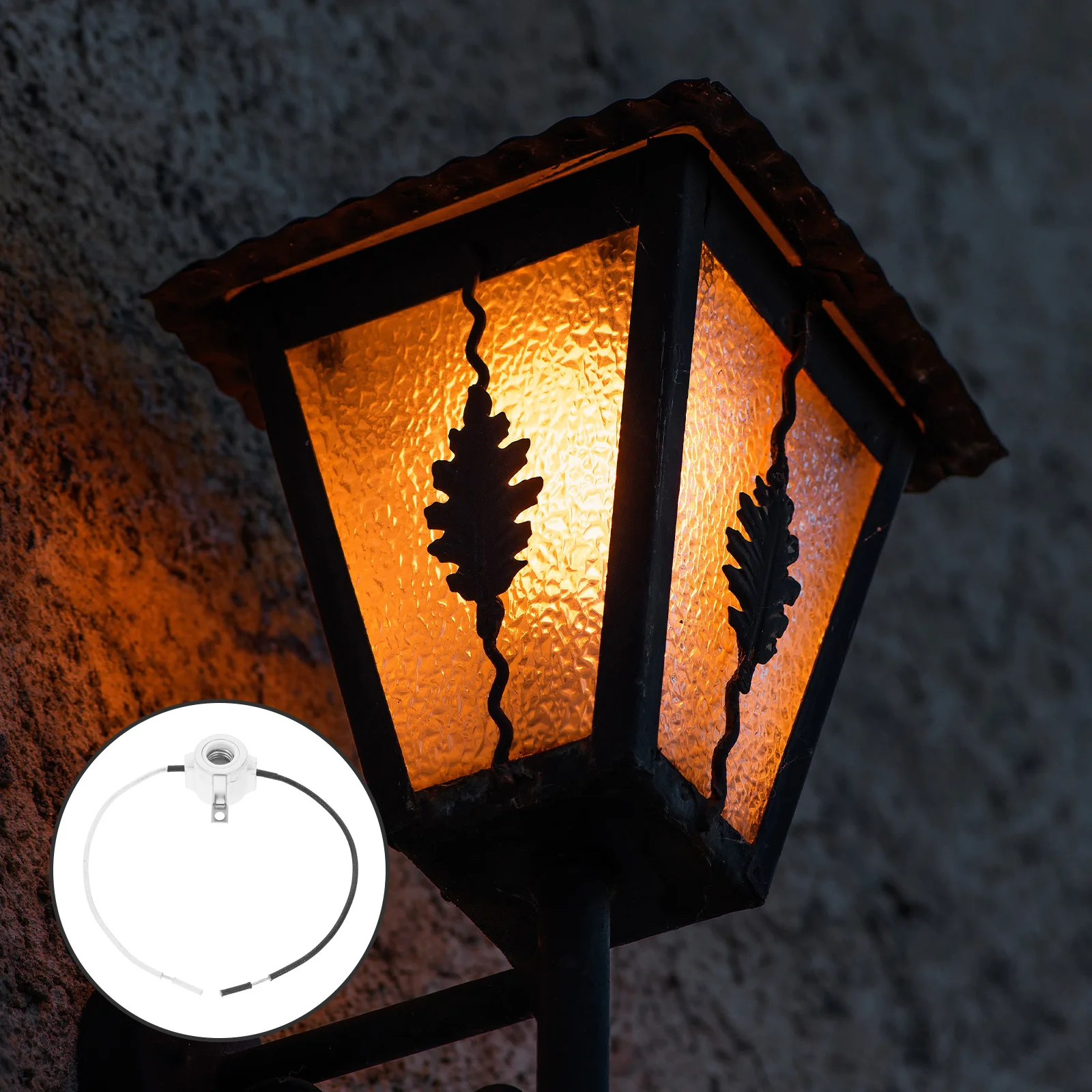 

Thickened Ceramic Lamp Holder Candelabra Socket Chain Light Sockets Bulbs Pull Switch Pendant Mount Compatibility Durability