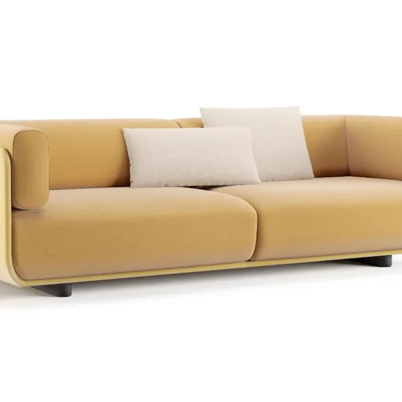 #New Designer Creative Contrasting Color Casual L Shape Modern Simple Style Cat Scratch Fabric Three Seater Sofa