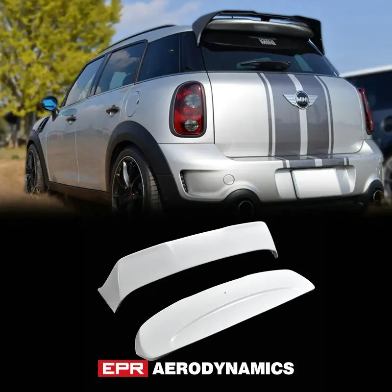 Full Glass Fiber Roof Wing Lip Trim For R60 Countryman Duell AG FRP Rear Roof Spoiler Body Kit Tuning For Mini R60