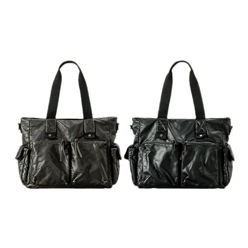 خمر بو الجلود حمل الحقائب سعة كبيرة حقائب الكتف Crossbody للنساء حقائب اليد الفاخرة للسيدات حقيبة ركاب السفر #5