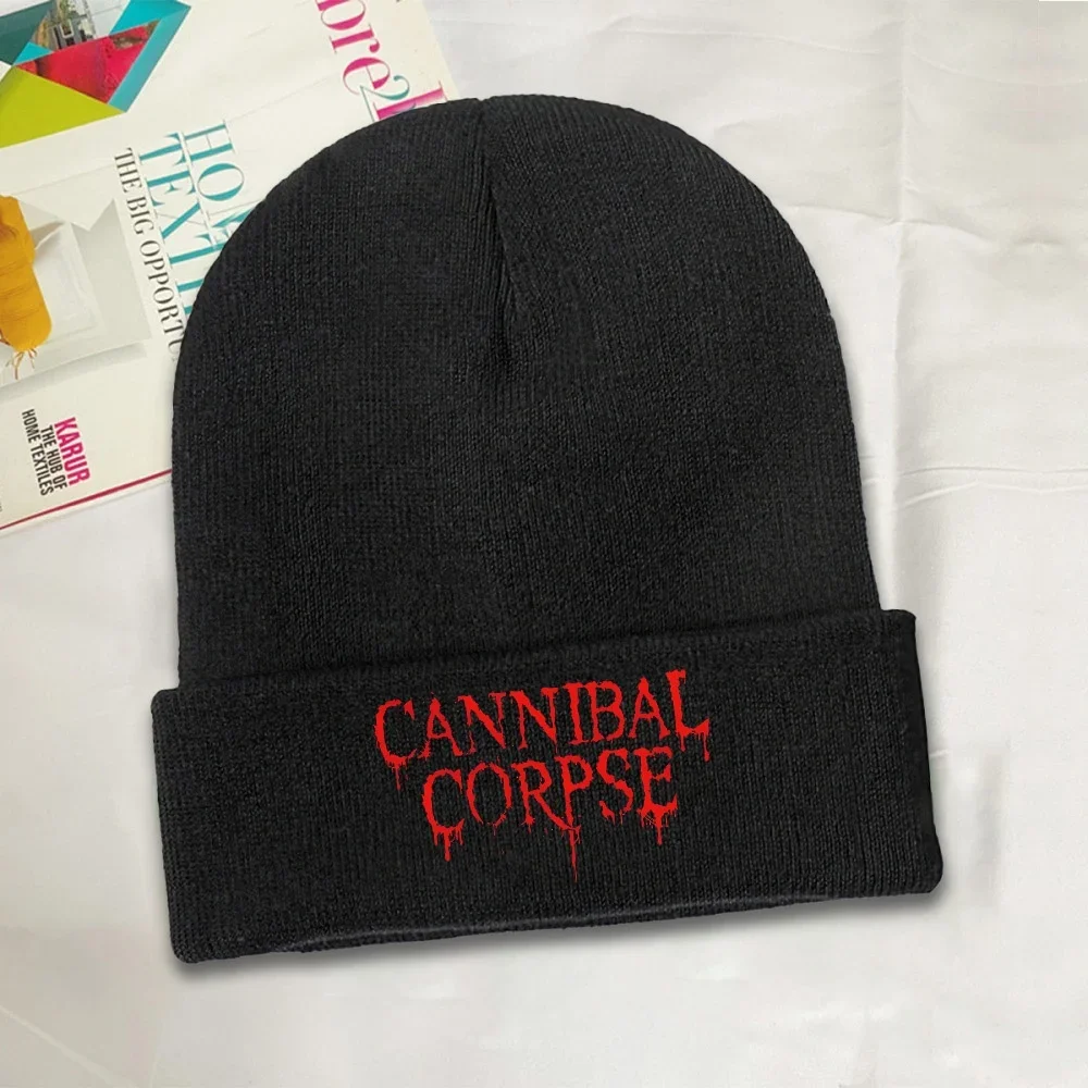 1pc Death Metal Cannibal Corpse Knitted Caps Women's Men's Skullies Beanies Autumn Winter Hat Acrylic Warm Cap