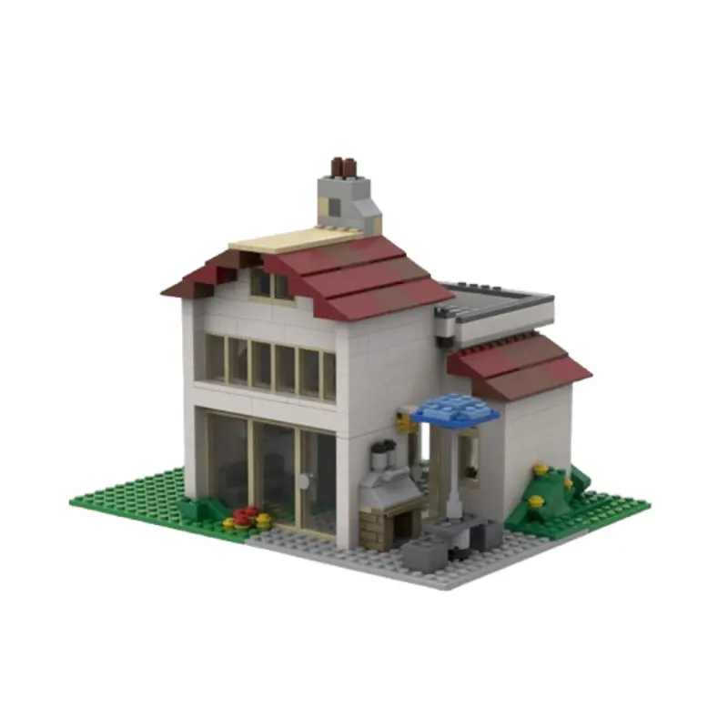 تجميع الجسيمات الصغيرة اللبنات MOC-148368 632 قطعة بناء لعبة البناء ثلاثي الأبعاد نموذج هدية لغز الصبي لتقوم بها بنفسك