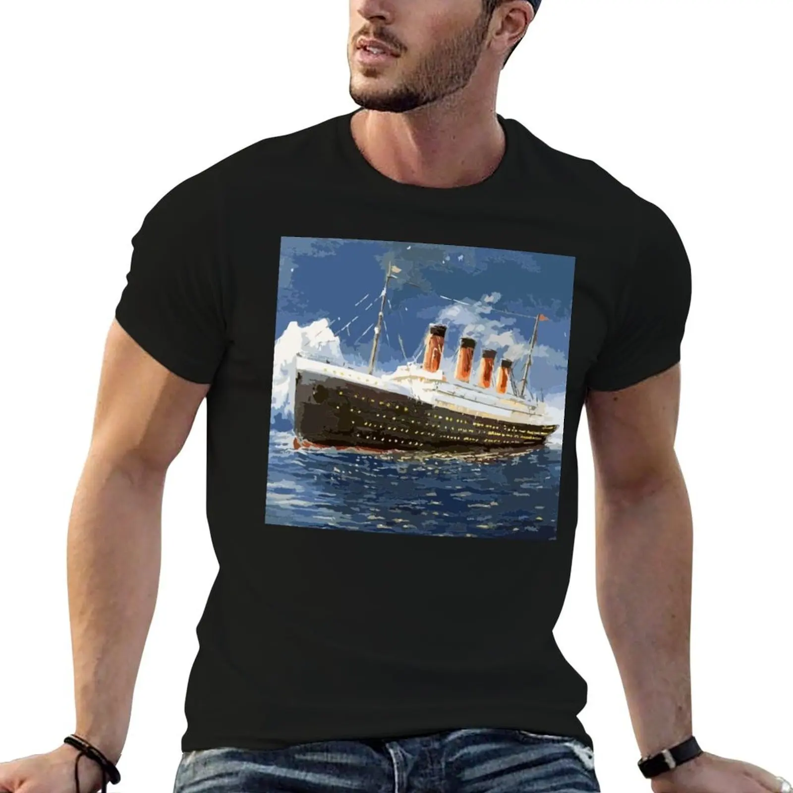 The most popular ship of all times, Titanic. T-Shirt t shirt man casual t shirts for man cotton T-Shirt