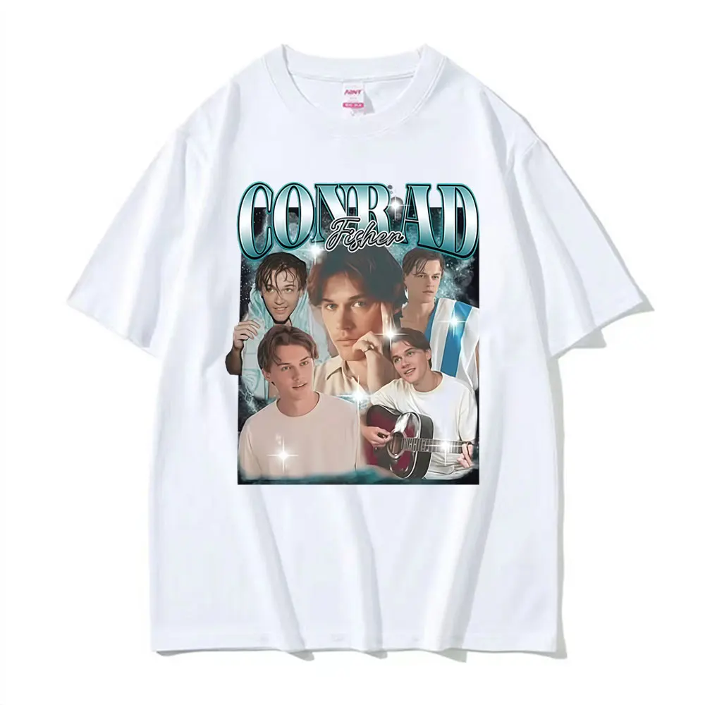 تي شيرت فريق كونراد فيشر كوزينز برسومات الشاطئ تي شيرت رجالي ملابس هاراجوكو ريترو كلاسيكي تي شيرت للجنسين تي شيرت فضفاض مريح غير رسمي #3