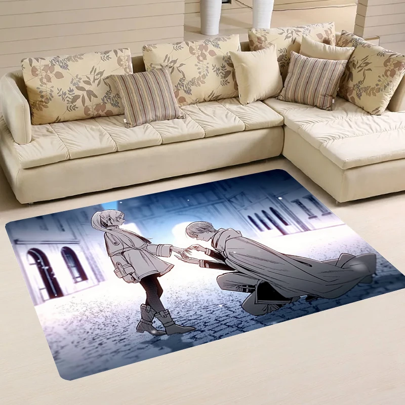 Bath Mat Himmel Frieren At the Funeral Living Room Anime Carpets Carpet Entrance of House Rugs Kitchen Rug Balcony Home Foot