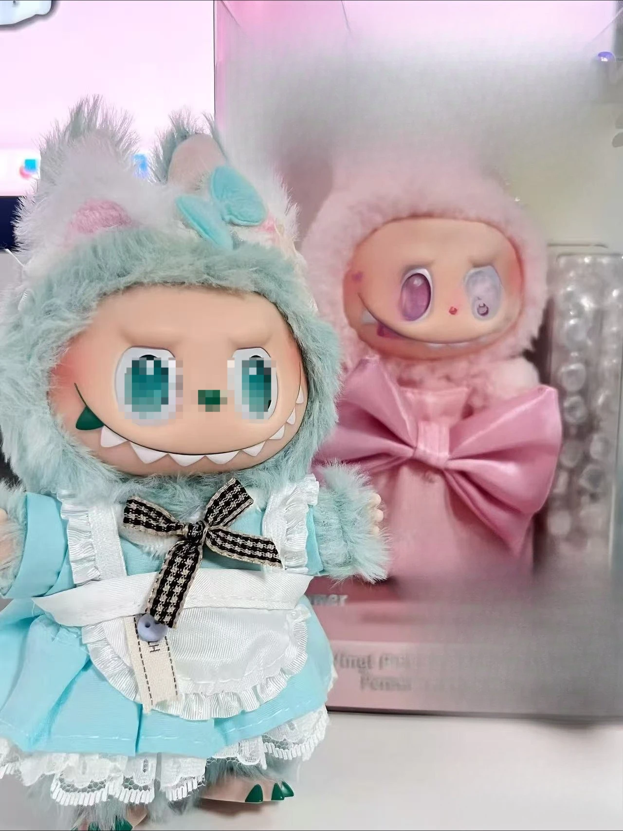 Ropa Labubu для 17 см, набор Labubu в стиле ретро, комплект из 3 предметов, мини-плюшевая кукольная одежда, аксессуары для 17 см Labubu V1 V2 V3