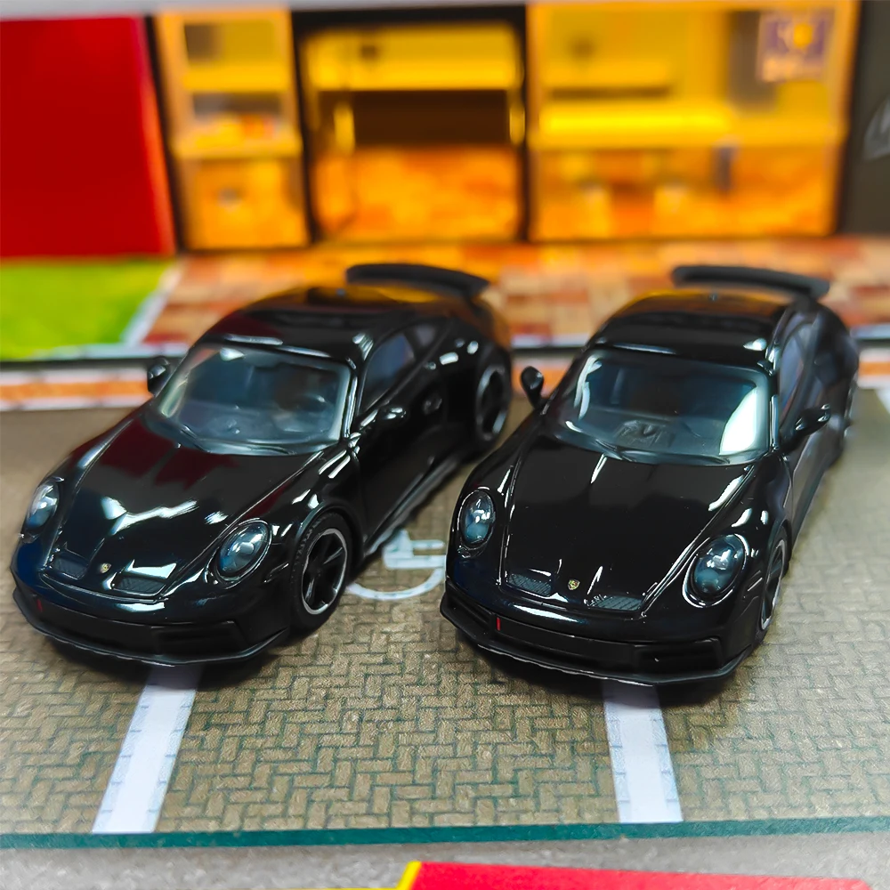 2 قطعة ميني جي تي # 958 1/64 911 داكار بلاك RHD Diecast نموذج سيارة (بدون صندوق)
