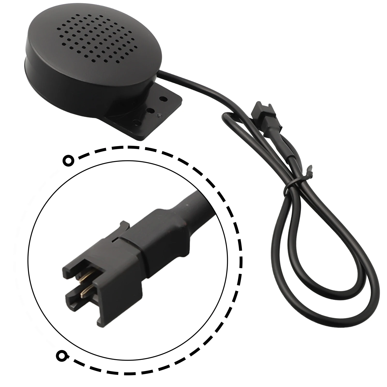 Haut-parleur de klaxon pour Chevrolet et câblage de voiture associé, haut-parleur 2 broches SFP, 12V, ABS noir, adapté à la plupart des accessoires de voitures