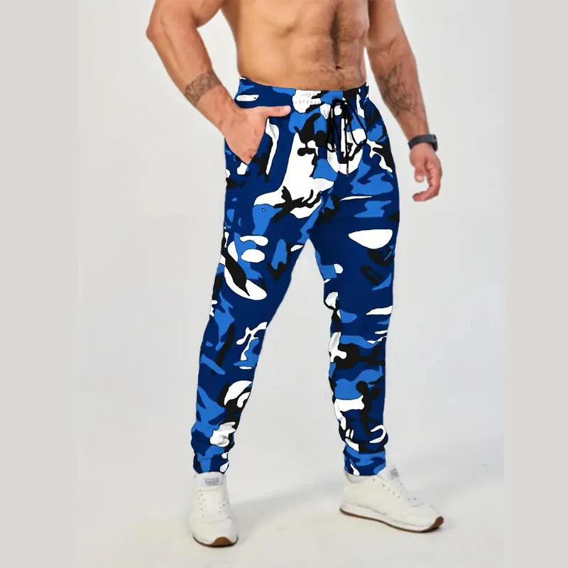 3D Digital Print Sport Camouflage Trousers Men Casual Running Jogger Trousers Men Sweatpants