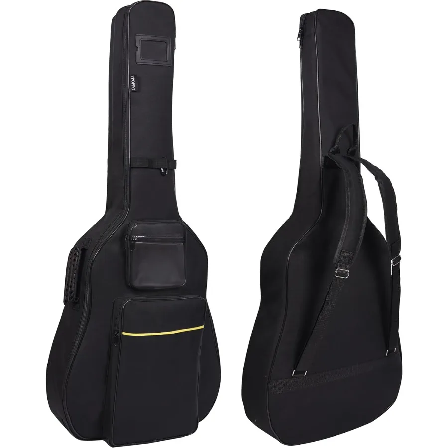 40 41 42 بوصة حقيبة الغيتار الصوتية أكسفورد النسيج مع 0.35 الحشو السميك مقاومة للماء حقيبة الحفلة 3 جيوب تخزين مقبض جانبي B