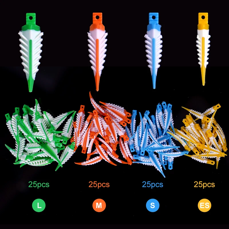 100pcs/box Dental Interdental Wedges Sealing Composite Wedges Silicone Suitable Adaptive Dentist Material for Tooth Restoration