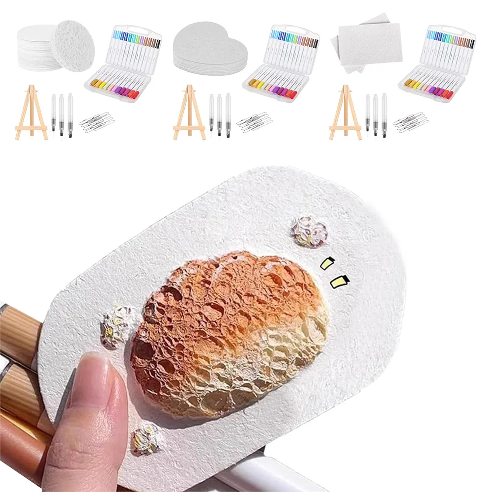 Magic Canvas Sponge DIY Creative Activity Bubble Drawing Pen 12 Colors Bubble Popcorn Drawing Pen for Greeting Birthday Cards view 2
