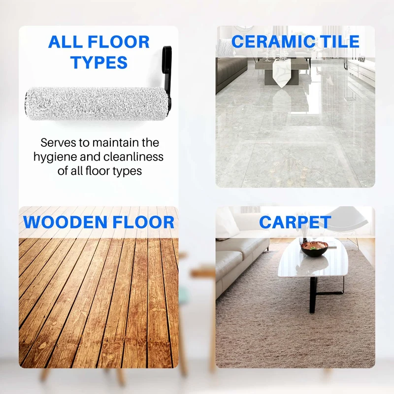 Substituição principal rolo escova hepa filtros para tineco piso um s5 combo sem fio molhado seco aspirador de pó acessórios