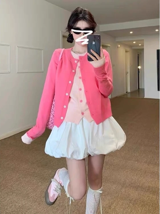 

High Waist A-Line Skirt Women's Spring New Faion Slimming Floral Print Versatile ort Skirt Korean Sle Commute