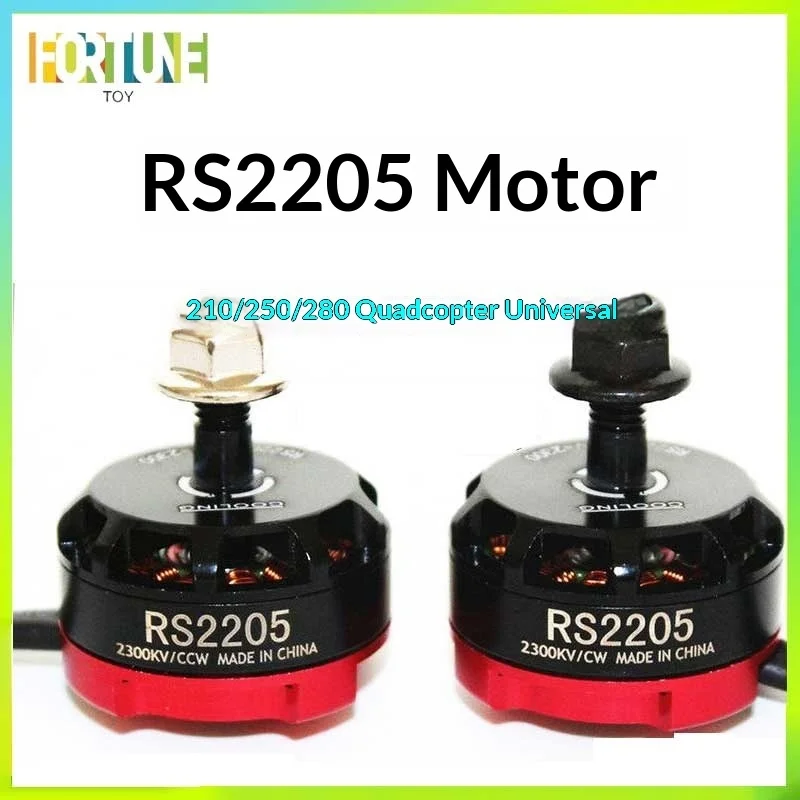 Motor Brushless Bull Brand Rs2205 2300kv para Drone de Corrida FPV Classe 250 Quadcopter Multicopter Ccw/Cw Potência Violenta 3.5mm