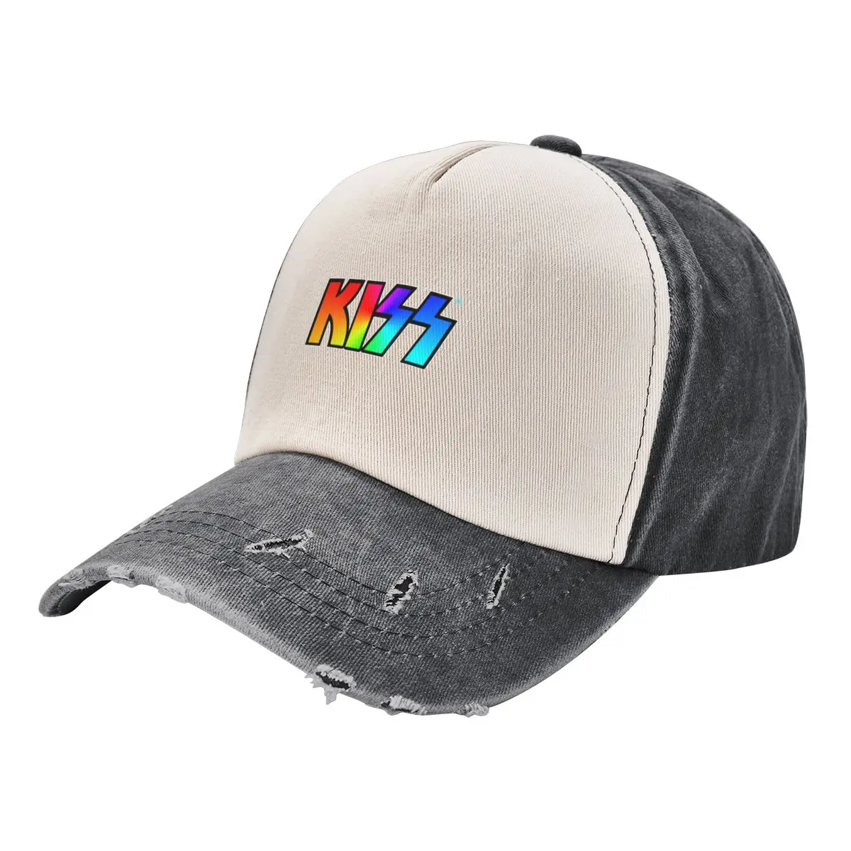 Rainbow Kiss Logo On Black Classic T-Shirt Baseball Cap New Hat beach hat Christmas Hat Golf Cap Baseball For Men Women's