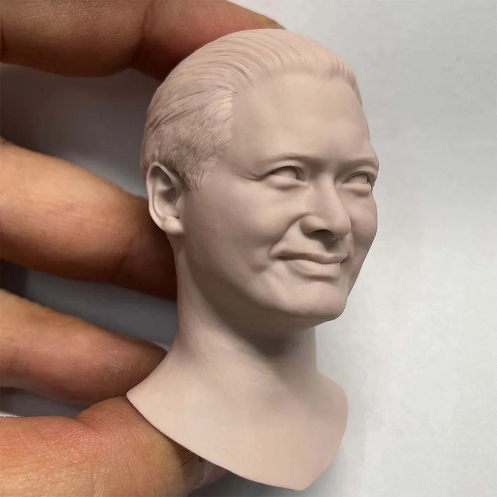 

1:6 Chow Yun Fat Male Head Sculpture Carving Singer actor Asia Star Model Fit 12'' Action Figure Body Model Star Toys