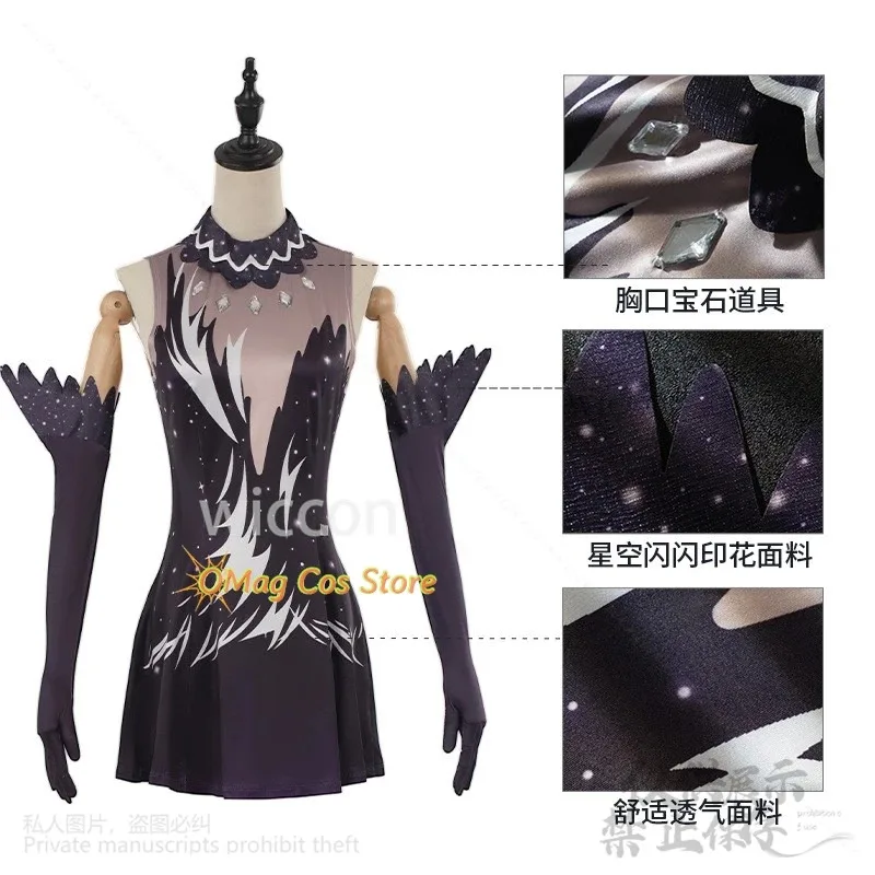 

COSda@Anime Medalist Cosplay Kamisaki Hikaru Costume Skating Outfit Dress Gloves Dancing Clothes Sexy Kawaii Jirai Kei Wigs Outf