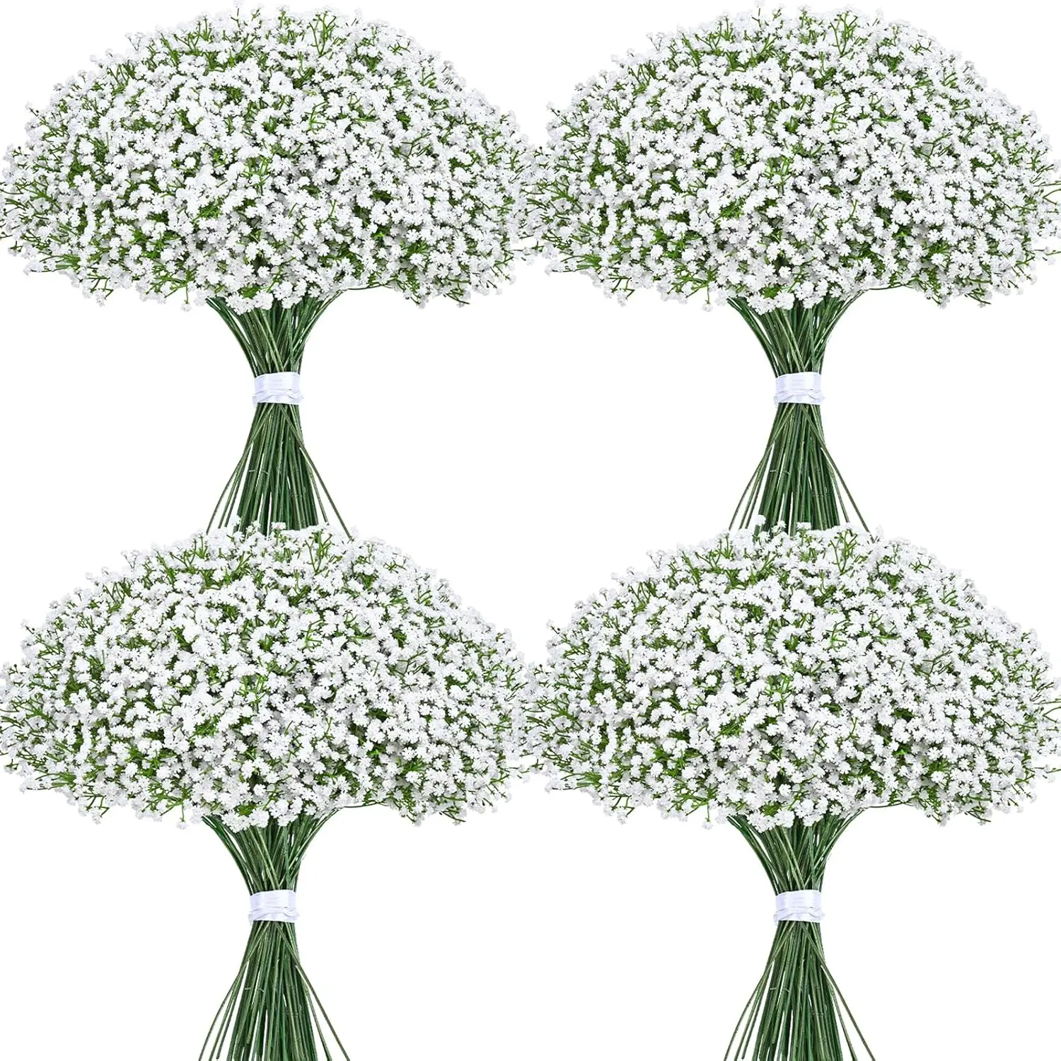 

Breath Artificial Flowers, 30Pcs Fake White Babys Breath Flowers Artificial Bulk, Real Touch Faux Babies Breath Gypsophila