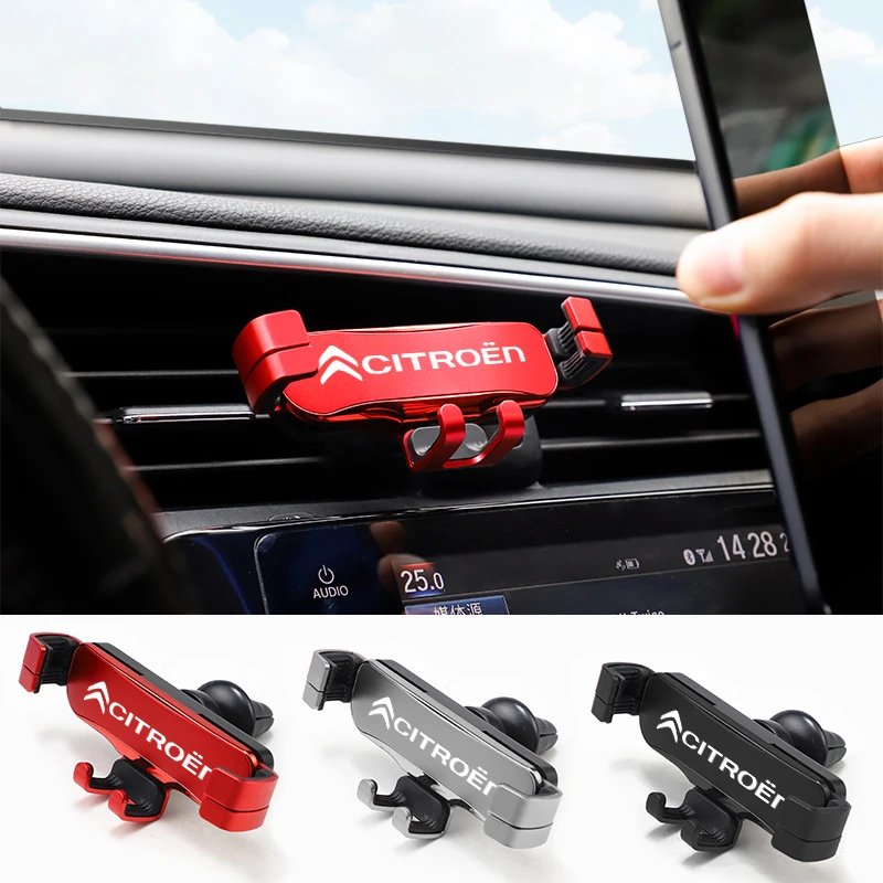 Liga de zinco estilo do carro suporte do telefone ventilação ar montagem clipe para citroen c1 ds3 c2 c3 vts c4 saxo c4l c5 c6 c8 xsara C3-XR picasso