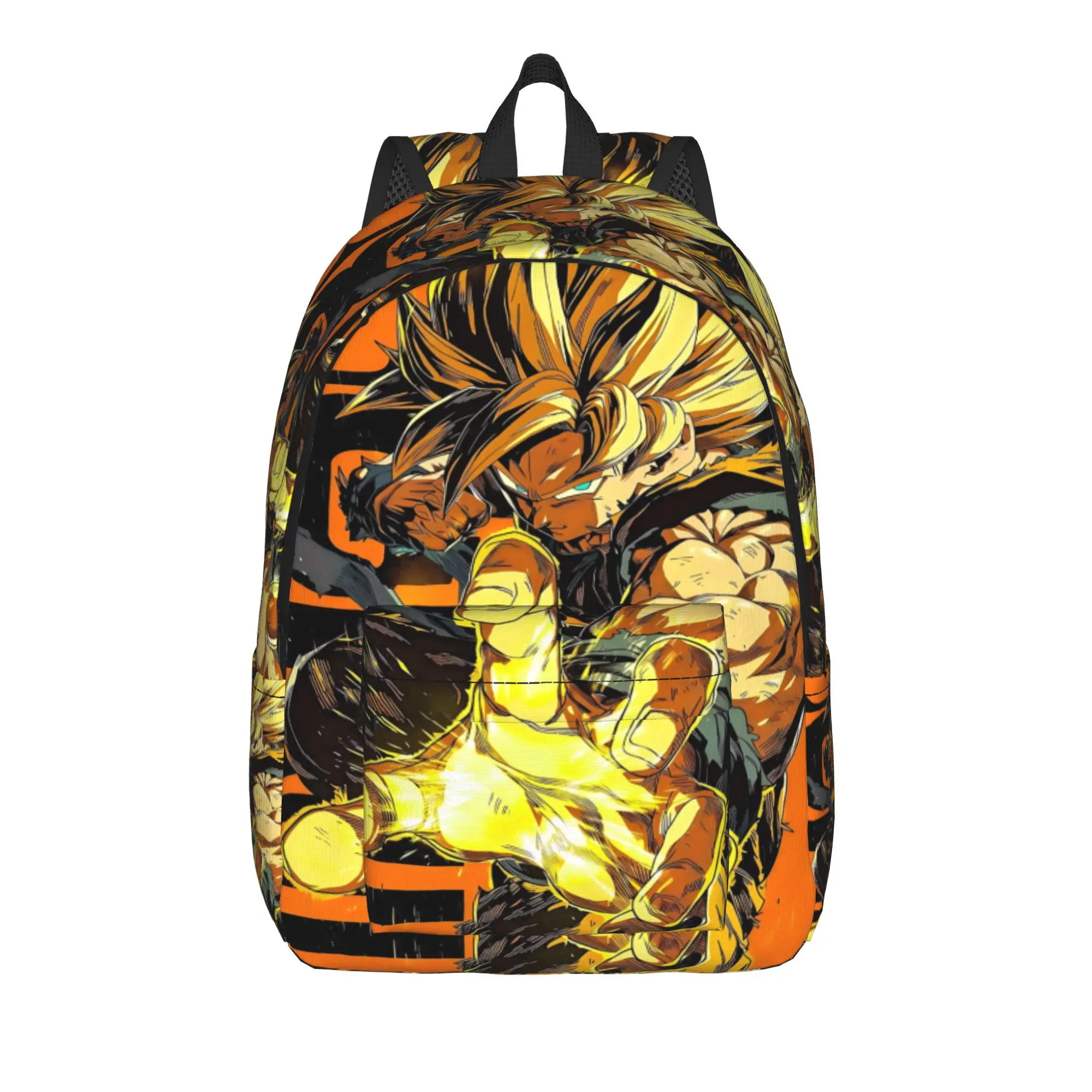Mochila de Moda Dragon Ball Super Saiyan Goku, Mochilas Escolares Resistentes y Modernas