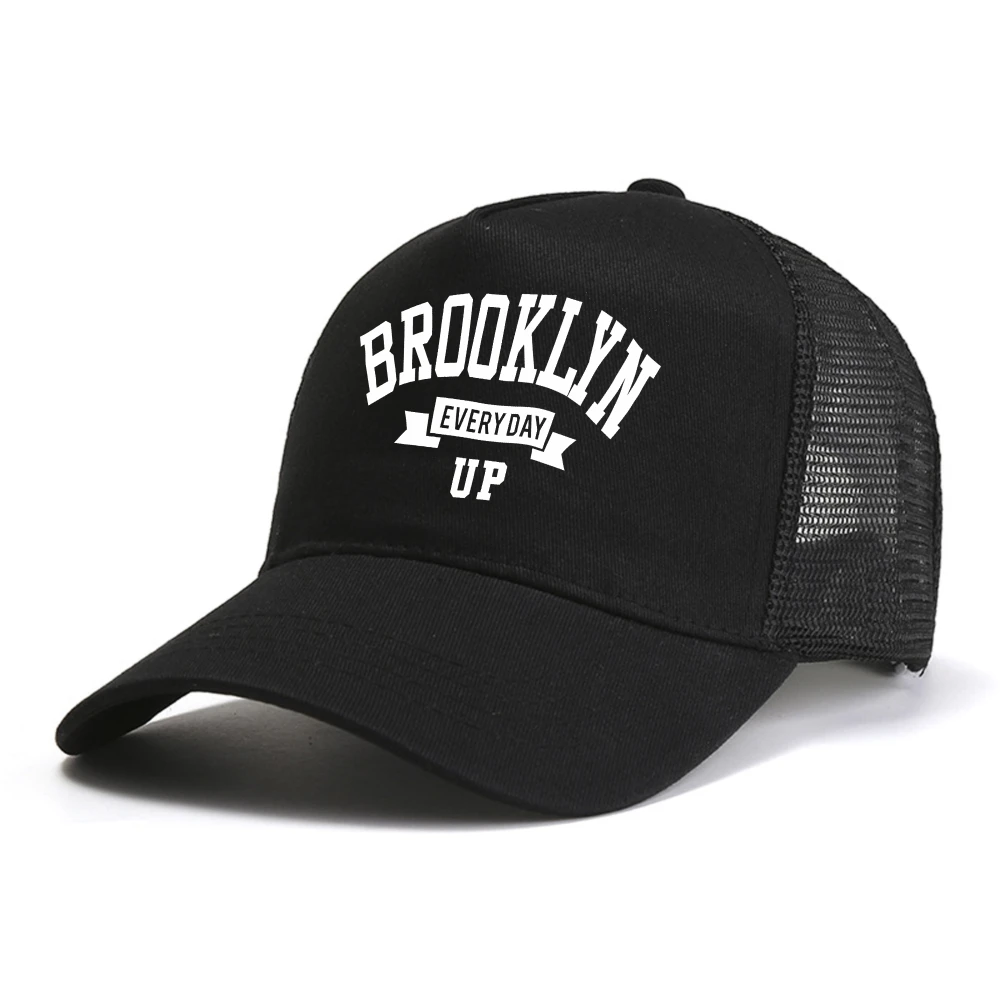 

Brooklyn every day up Men baseball cap fashion Casual snapback hat brearthable mesh cool trucker hats