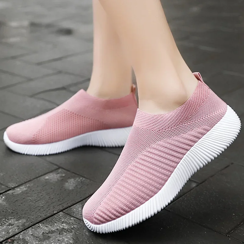 Vrouwen Sneakers Ademende Sportschoenen Vrouwen Mujer Slip On Schoenen Casual Lente Zomer Schoeisel