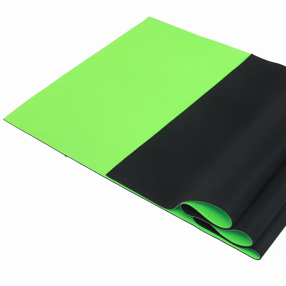 Neoprene sewing fabric for outdoor running belt, neoprene fabric for diving, travel bag, green color, 2mm