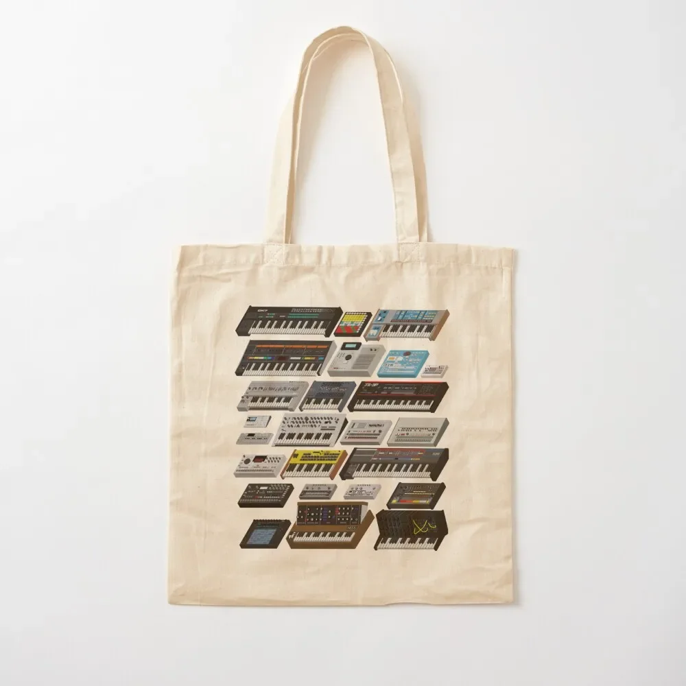 

Synthesizer and Drum Machine Fan Collection Tote Bag shopper bags supermarket folding bag Bag