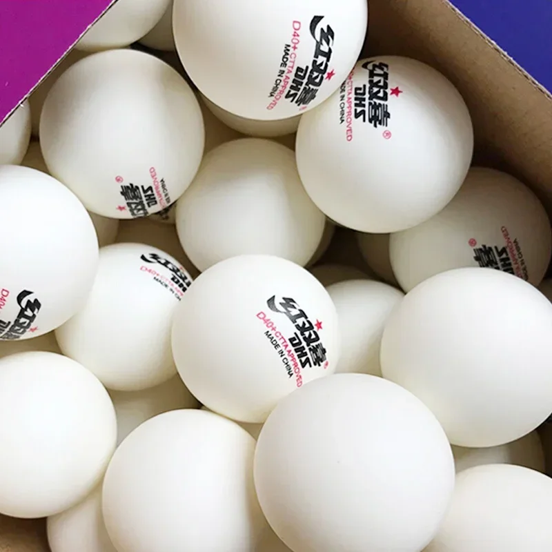 

120 PCS DHS 1-Star D40+ Table Tennis Balls New Material 1-Star Seamed Plastic Poly Ping Pong Balls