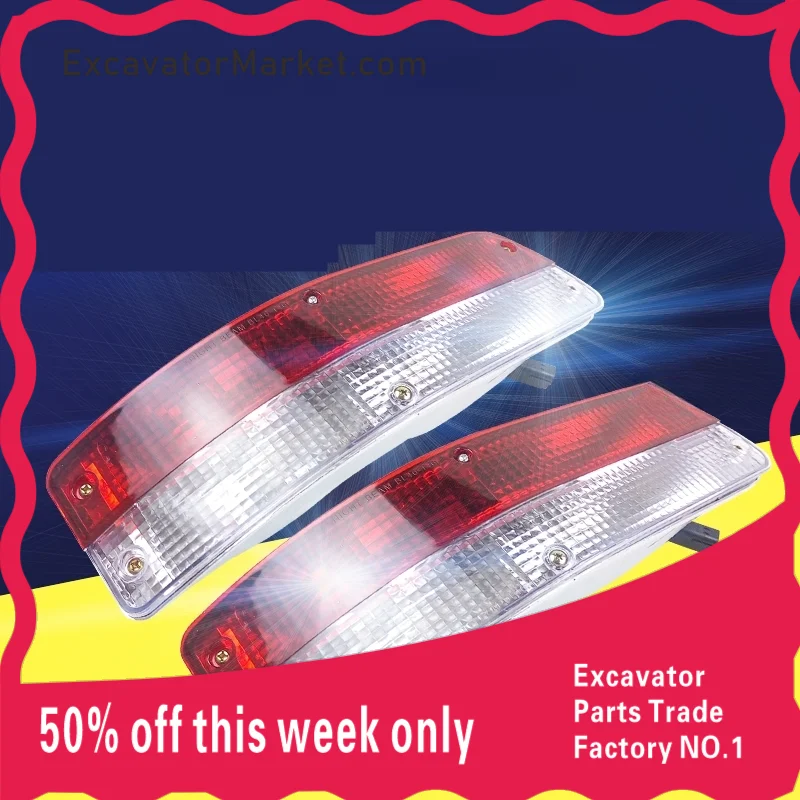 

For Kobelco SK200 210 230 250 260-6E-6-8 Super 8 Excavator Rear Taillight Back Car Rear light Excavator Accessories