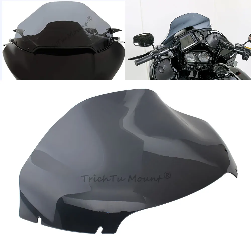 13-windshield-wind-deflectors-for-harley-davidson-road-glide-3-special-st-ultra-limited-cvo-se-2015-2025-grey-smoke-windshield