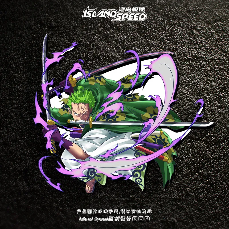 ONE PIECE Anime Sauron Car Stickers Personality Creative Stickers JDM Two Dimensional Decorative Stickers