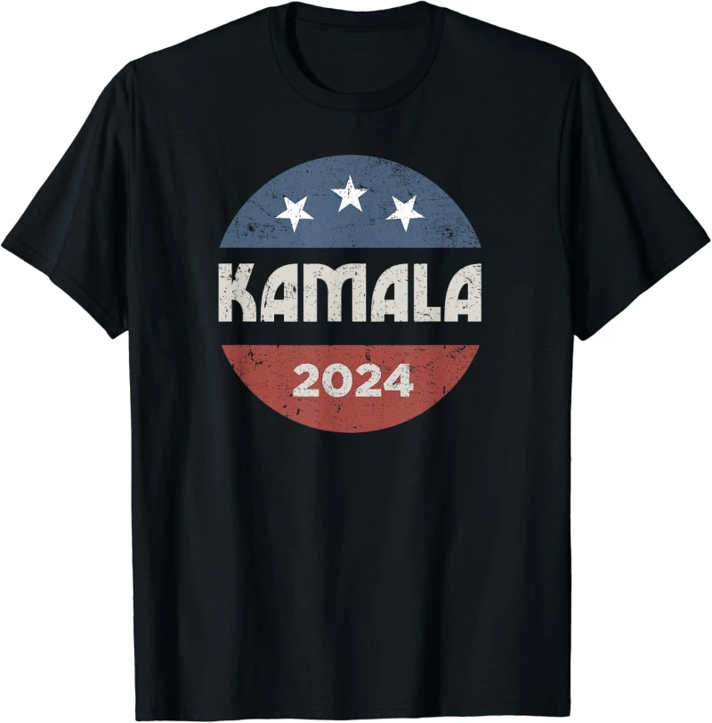 Virgola La Kamala Harris per il presidente 2024 signora Vice presidente t-shirt cotone donna uomo Unisex top stampato Big Size top S-4XL