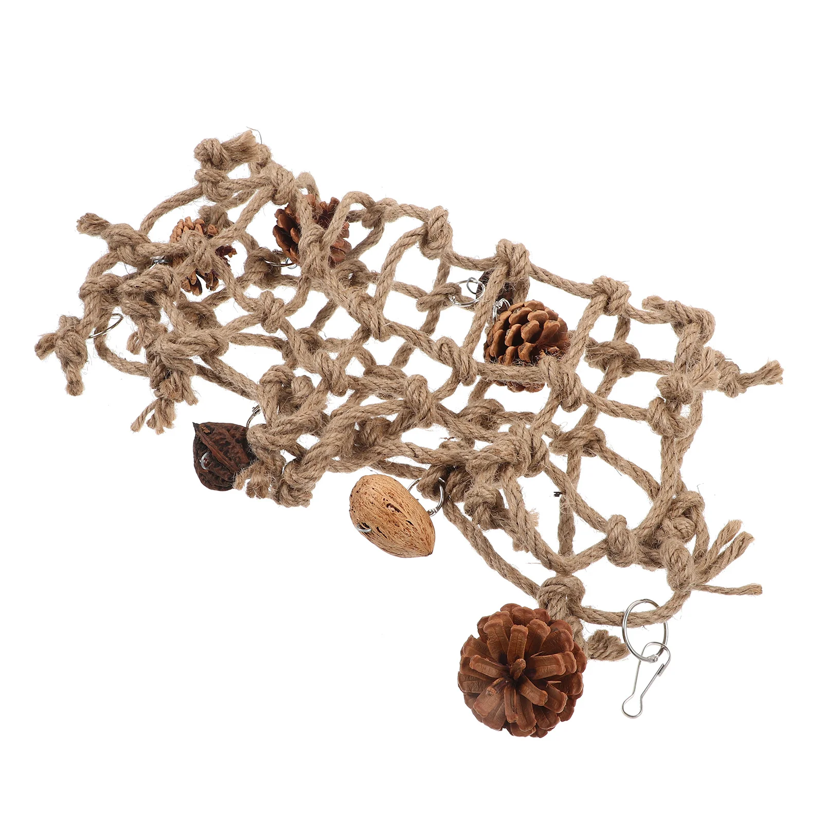 

Parrot Climbing Net Woven Hemp Rope Bird Cage Decor Chew Resistant Durable Pet Perch For Lovebird Finch Cockatiel Parakeet