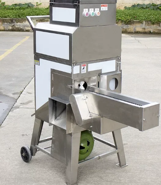 Small electric sweet corn and sweet-milled corn husk remover and grain separator machine