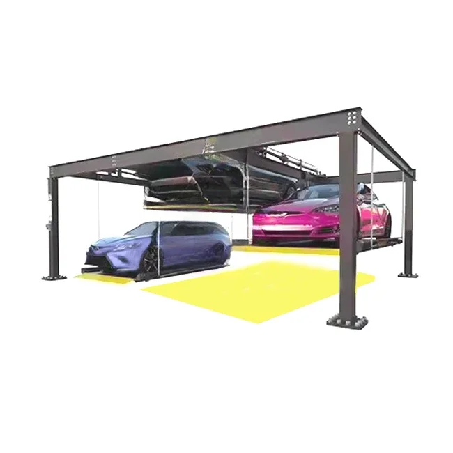 

The Plc Control Panel Operates Simple Access To Convenient Multi-layer Parking Equipment Platform Garage