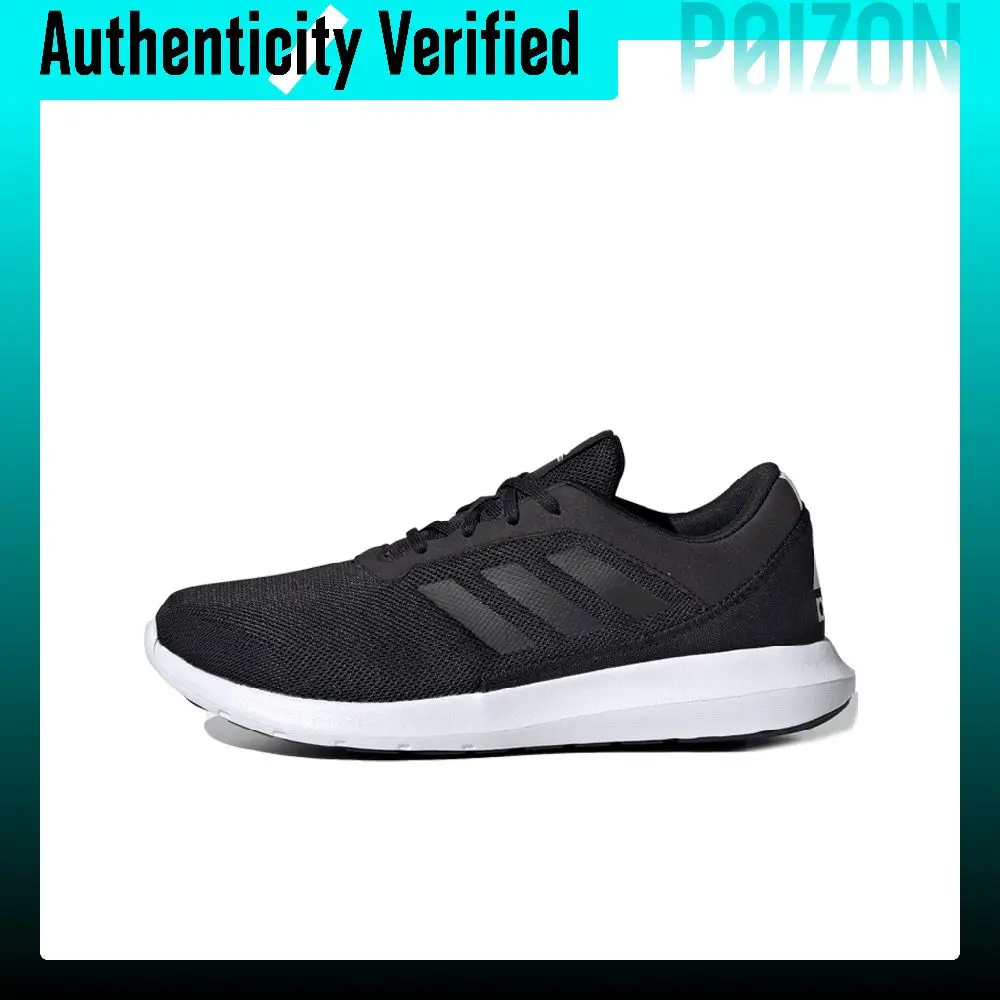 Adidas LITE RACER 4.0 Fabric Abrasion Resistant Low top Running Shoes Women's Black White FX3603