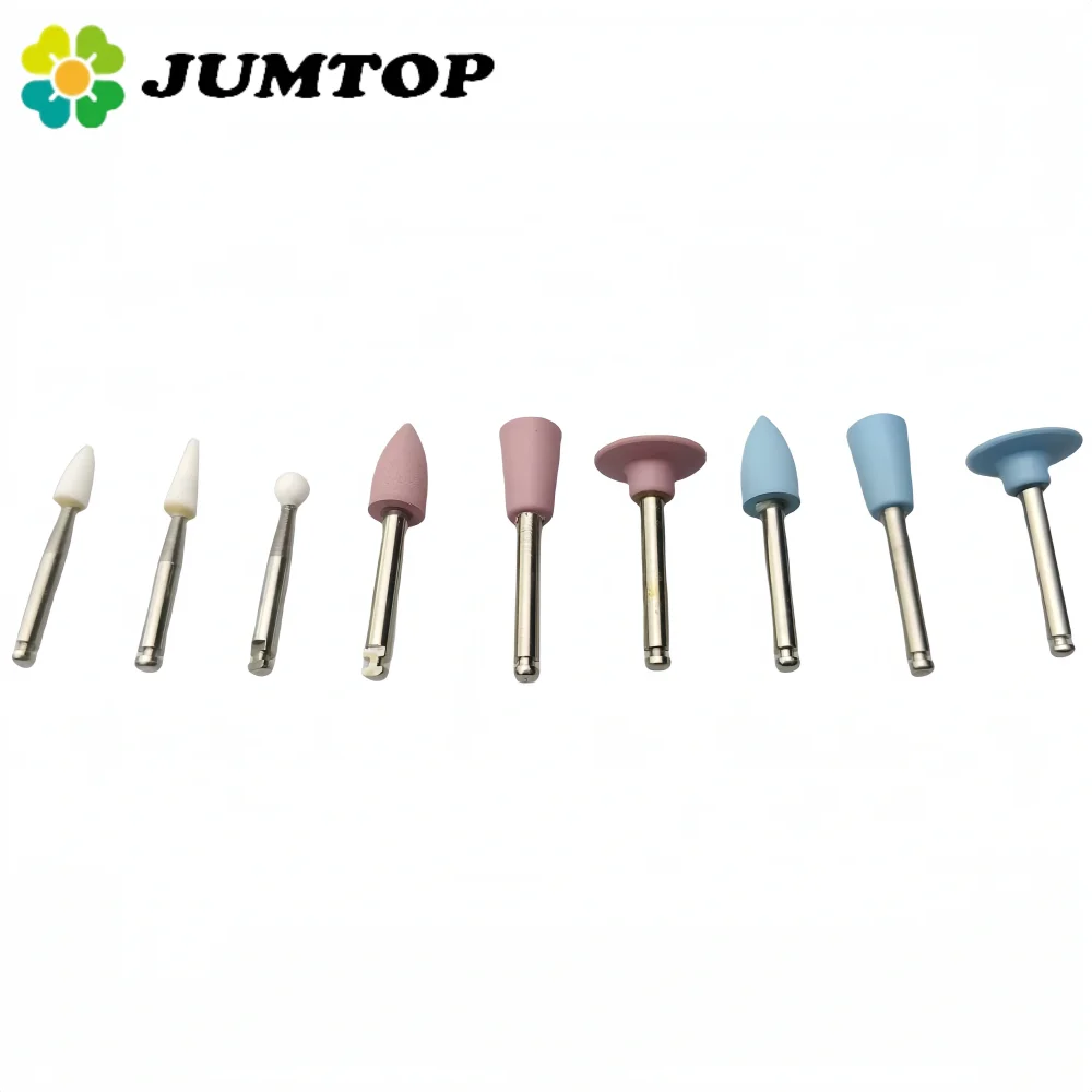 

9Pcs/Box Dental Composite Polishing for Low Speed Handpiece Contra Angle Kit RA0309 Resin Sanding Polishing Set