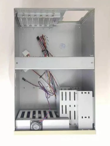 Wall-Mounted 2406 Security Monitoring Chassis, Supports Long Industrial Cards, ATX Power Supply and Rear Panel