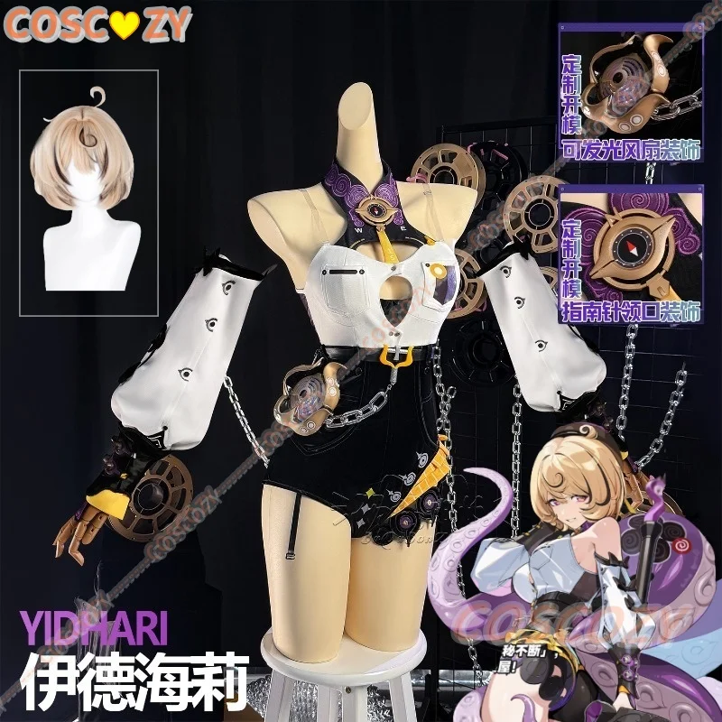 

Игра Zenless Zone Zero Yidhari Косплей Костюм Парик Осьминог Yidhari Костюм Набор Хэллоуин Карнавальный Вечерние Костюм Реквизит Для Женщин Девочек