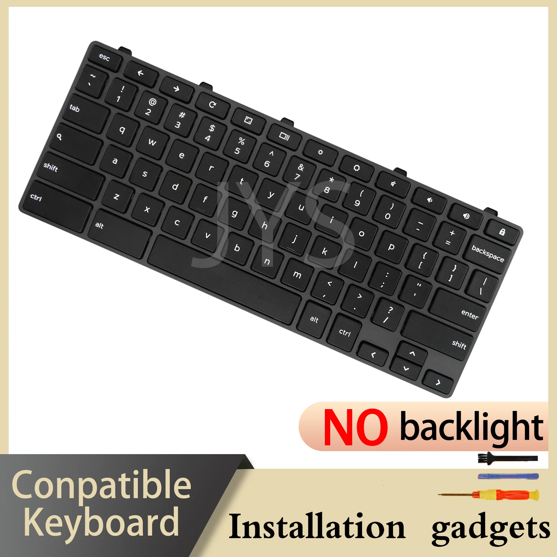 Suitable for DELL Chromebook 11 3100 5190 3110 3190 Lock Key NO Backlit Keyboard US Layout