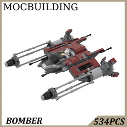 Bomber Spaceship Display Model MOC Building Block Bricks DIY Construction Toys Birthday Gift