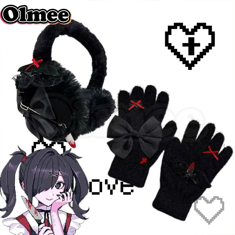 [Olmee] In Stock KAngel  Amechan Ame Chan Cosplay Costume Gloves Ear Muffs Jirai Kei Accessories Full Set Wig Halloween Xmas