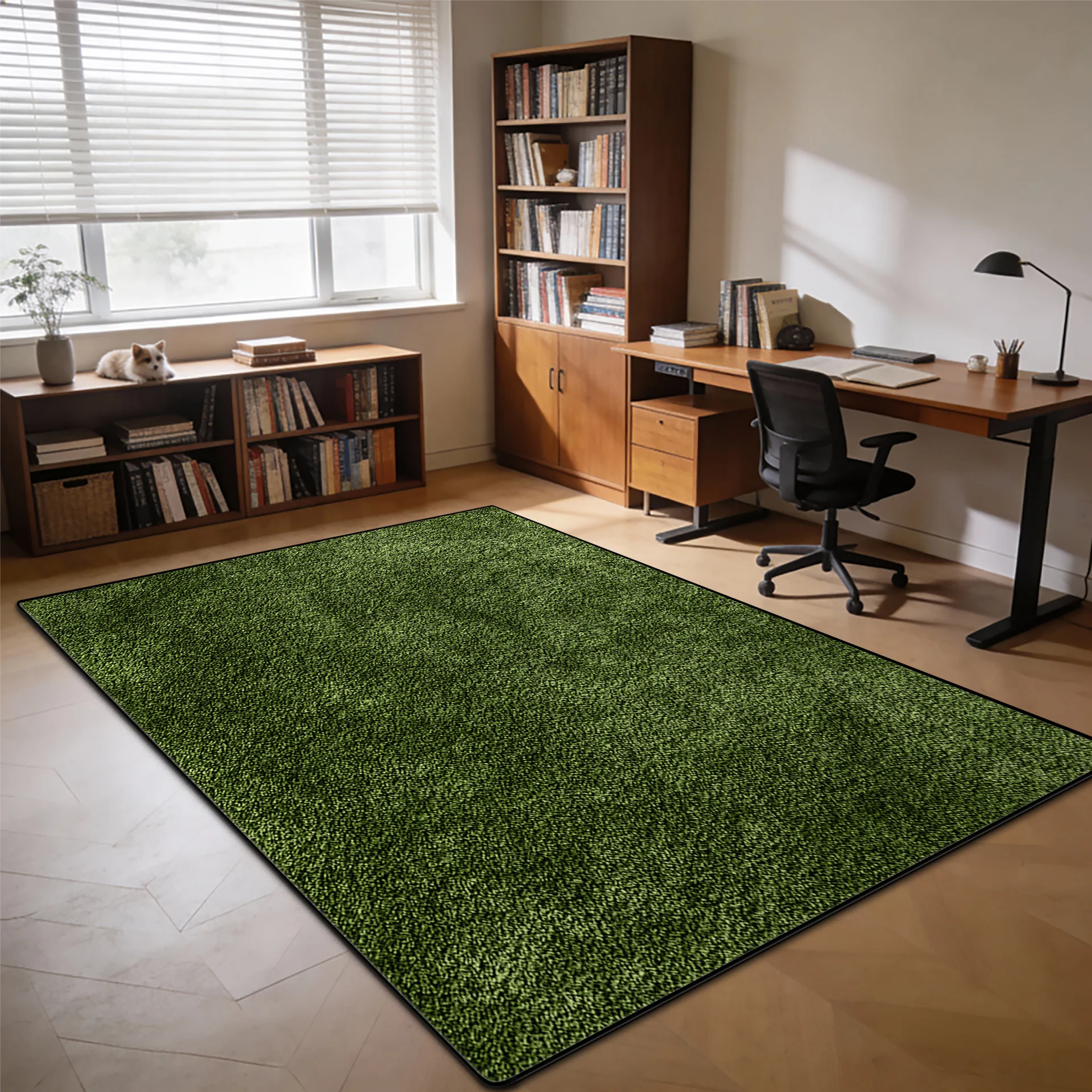 Modern Abstract Style Study Tables Chair Mat Home Decoration Living Room Soft Non-slip Carpet Bedroom Cloakroom Light Luxury Rug