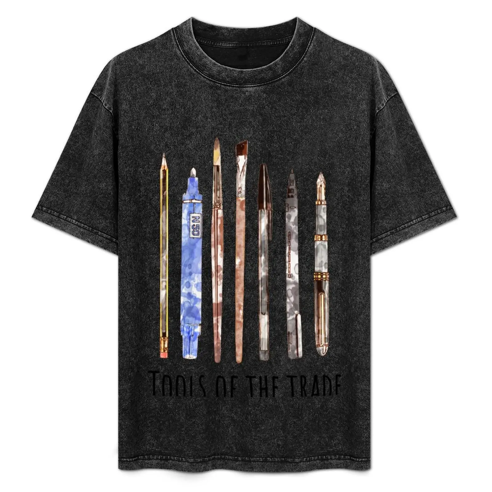 

Tools of the trade, artist, drawing, creation, poet, writer, artist, watercolor style T-Shirt Plus Size Loose Fit T-Shirt