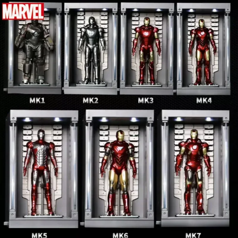 

Marvel Iron Man Mk1-7 Mark Hall Action Figure Avengers Tony Of Armor Set Of 1-7 Stark Legends Original Zd Modeldoll Toys Gift